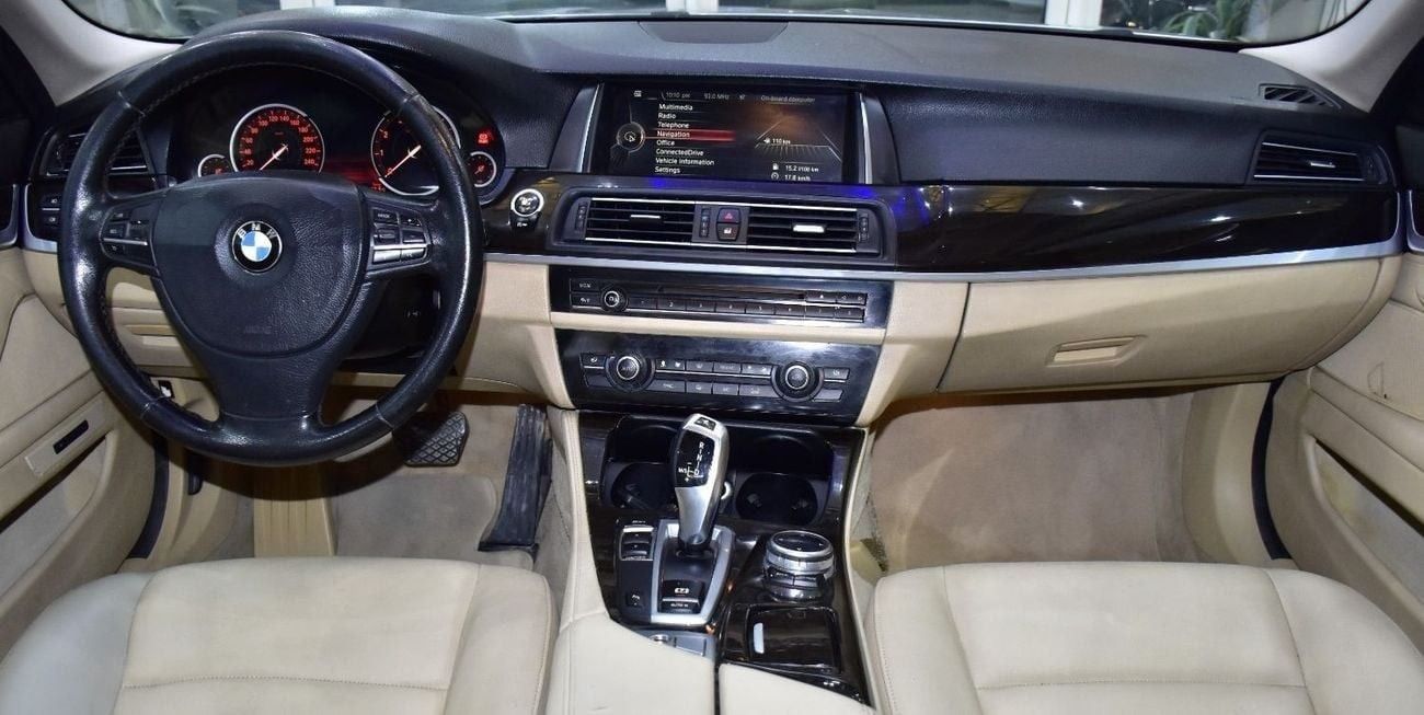 BMW 520i EXCELLENT DEAL for our BMW 520i ( 2015 Model ) in Silver Color GCC Specs