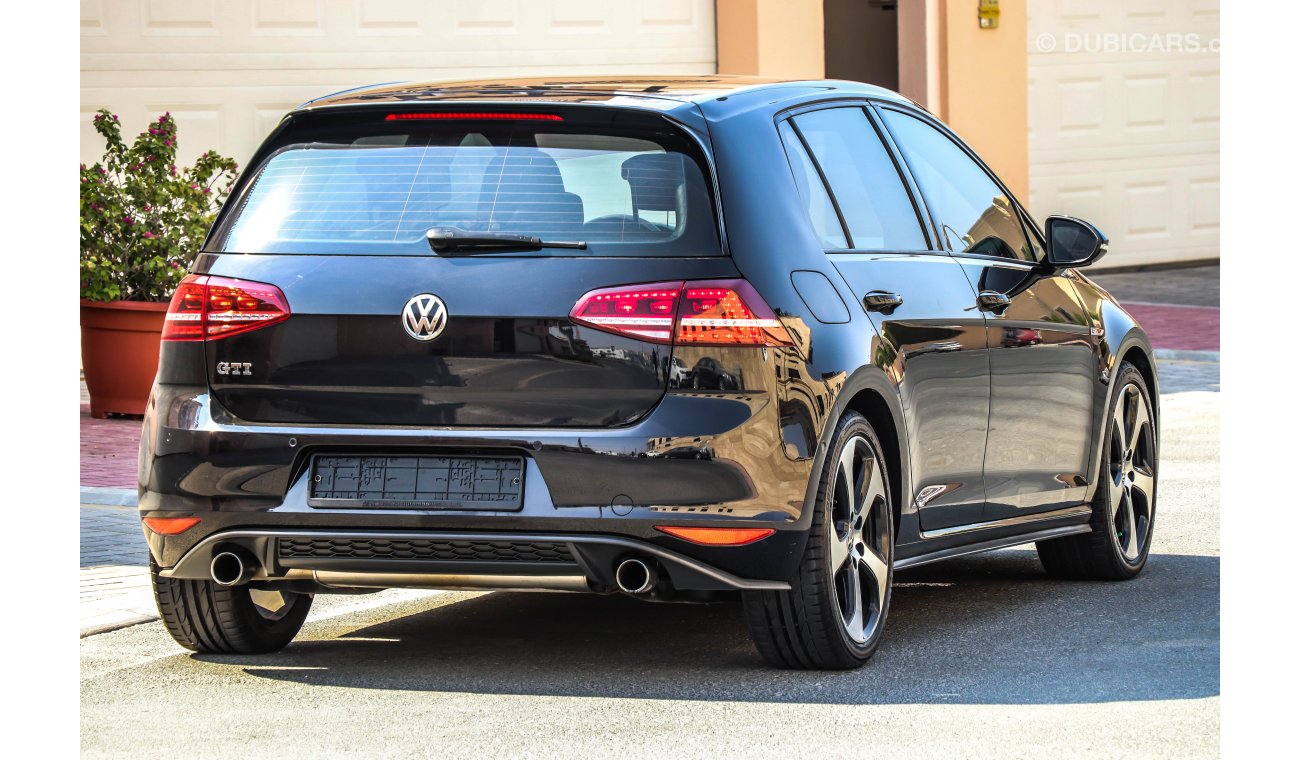 Volkswagen Golf GTI 2015 GCC under Warranty with Zero Down-Payment.