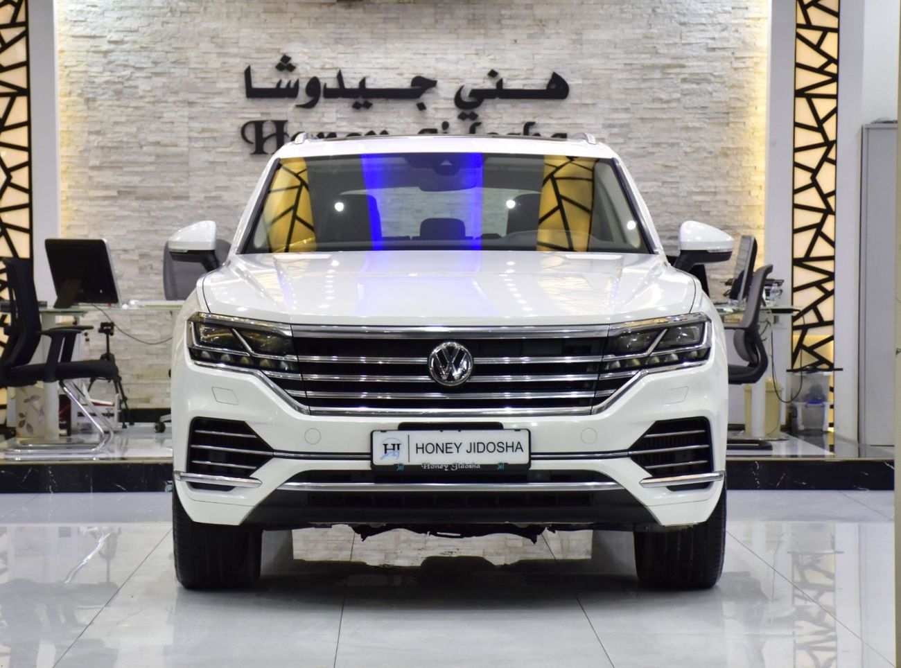 Volkswagen Touareg EXCELLENT DEAL for our Volkswagen Touareg ( 2019 Model ) in White Color GCC Specs