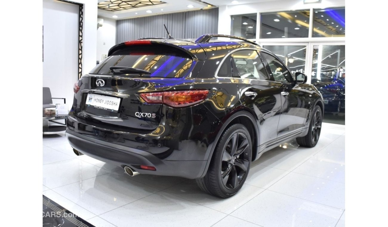 Infiniti QX70 EXCELLENT DEAL for our Infiniti QX70S ( 2015 Model ) in Black Color GCC Specs