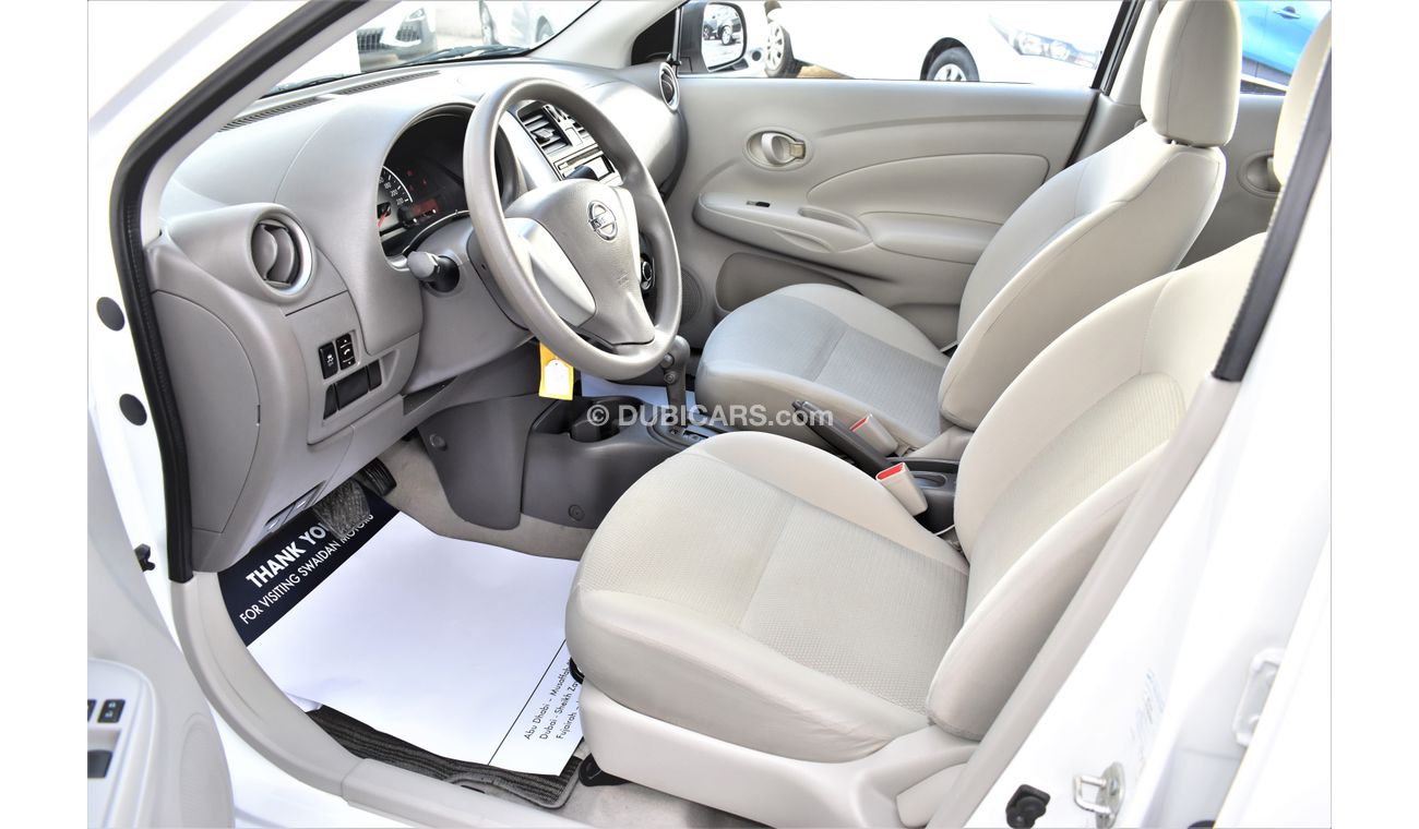 Nissan Sunny | AED 680 PM | 0% DP | 1.5L S 2018 GCC DEALER WARRANTY