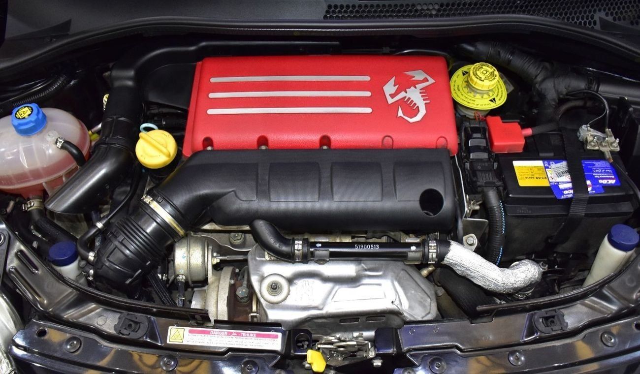 Abarth 595 EXCELLENT DEAL for our Abarth 595 Scorpioneoro ( 2022 Model ) in Black Color GCC Specs