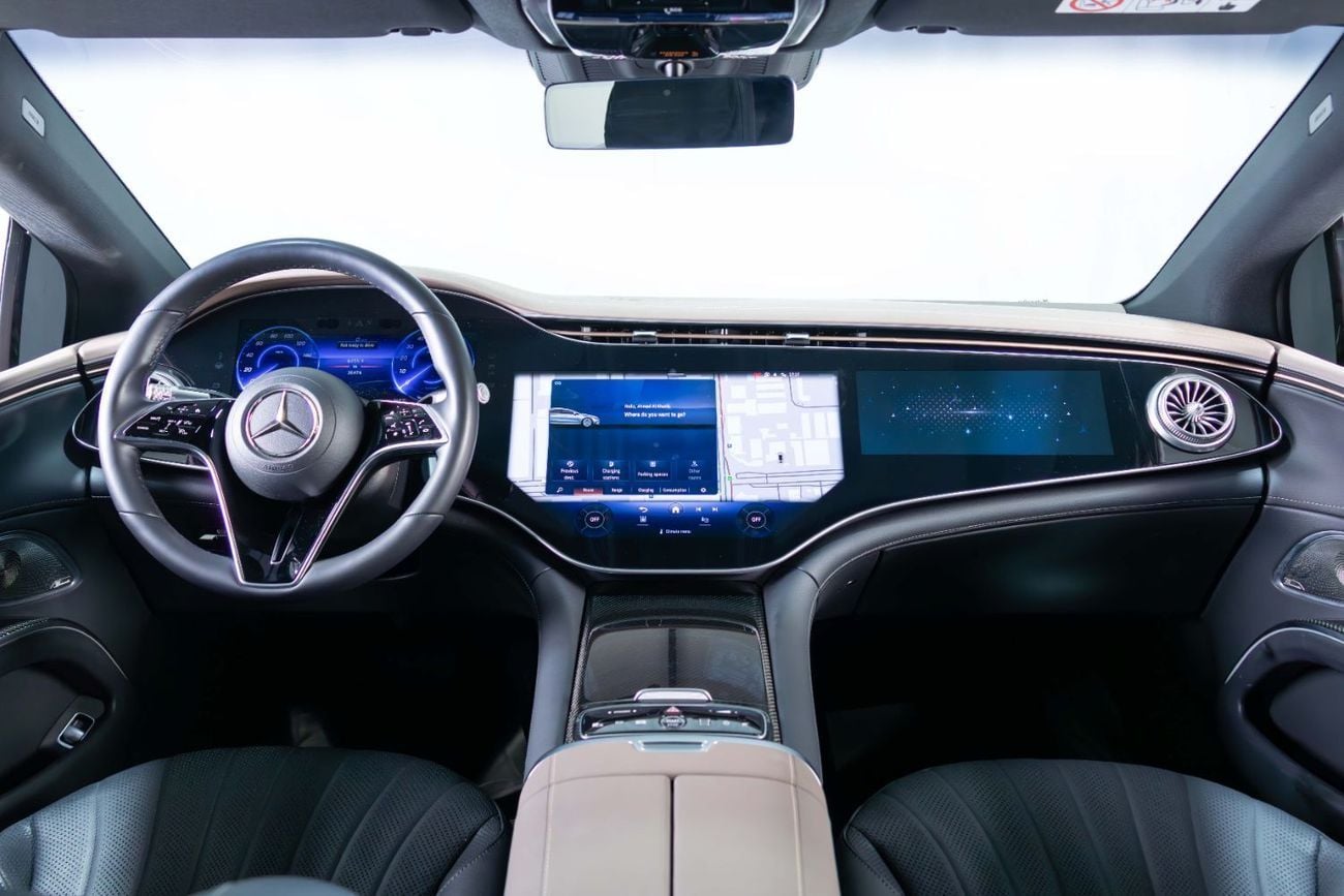 Mercedes-Benz EQS 450+ 450 PLUS-GCC-Gragash Warranty-High Specifications-Night Package-22Inch AMG Rims