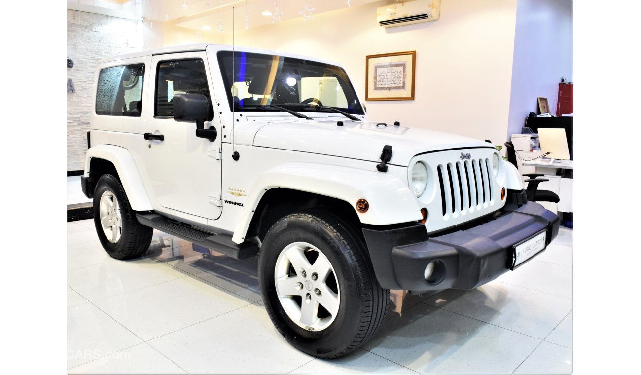 Jeep Wrangler Sahara 2012 Model!! in White Color! GCC Specs FULL SERVICE HISTORY!