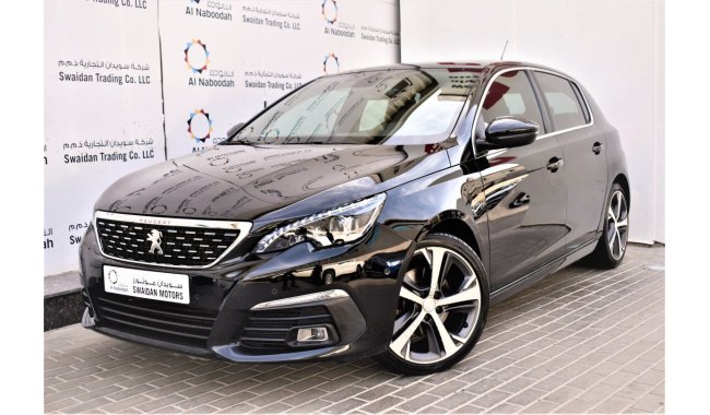 Peugeot 308 AED 1468 PM | 1.6L GT LINE GCC AGENCY WARRANTY UP TO 2026 OR 100000KM