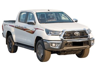 Toyota Hilux ECT0118 - Toyota Hilux DCab GLXS – 2.7L Petrol Auto 4wd White with Red 2025