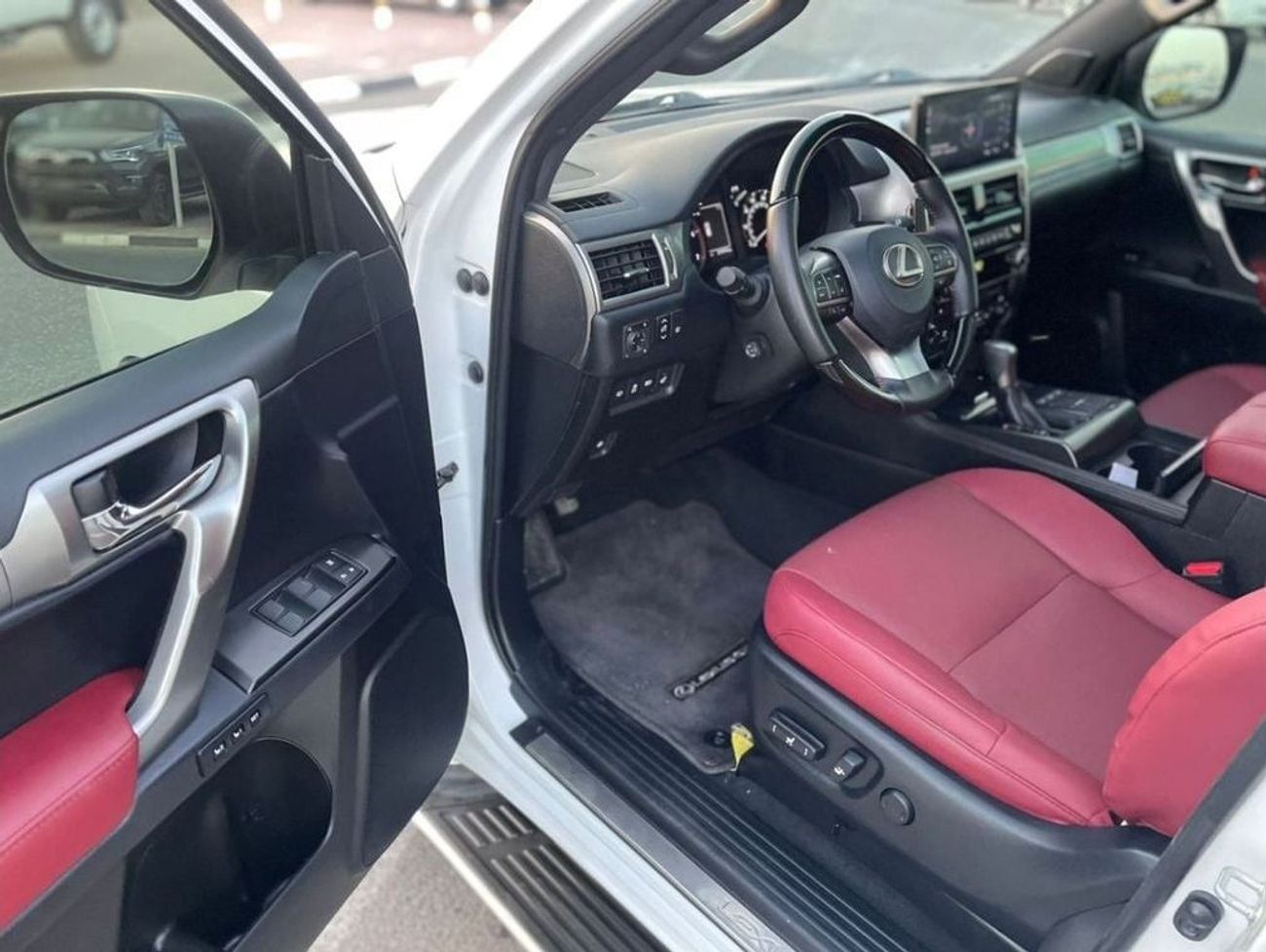 لكزس GX 460 2023 Lexus GX460 Luxury Platinum Full Option - 4.6L V8 - AWD 4x4 - Full Red 7 Seater - Radar & Senso