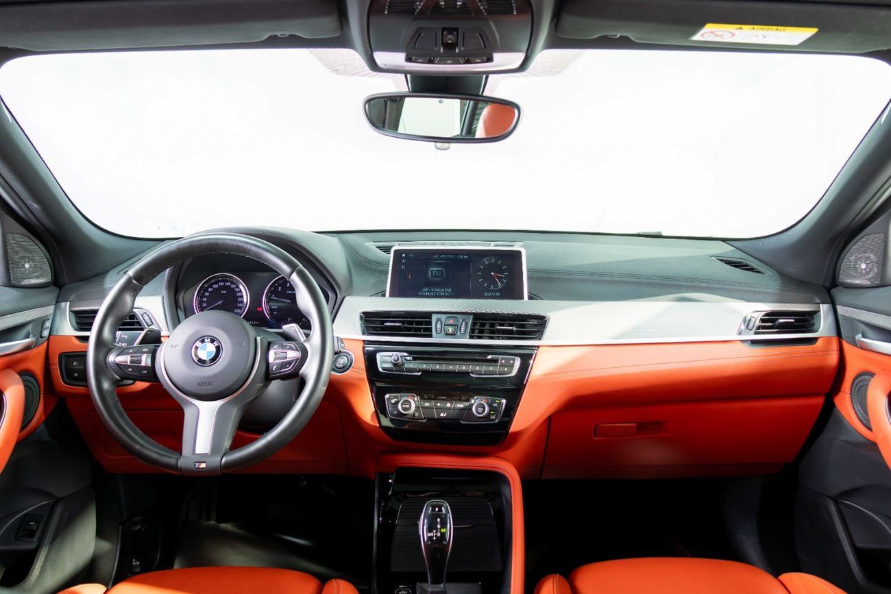BMW X2 M35i 2.0L GCC-M Package-M Sports Seats-Excusive Red Interior Leather rim-Blue Brake Calipers