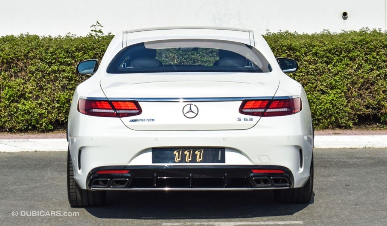 مرسيدس بنز S 63 AMG كوبيه V8 BITURBO 4MATIC+