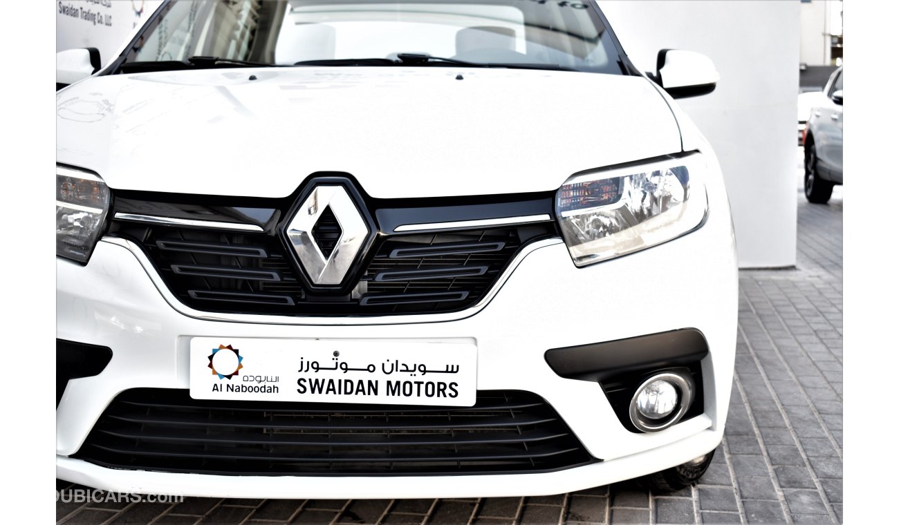 Renault Symbol 1.6L SE 2017 GCC SPECS DEALER WARRANTY