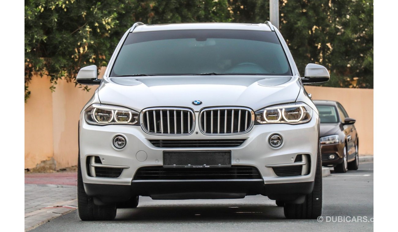 BMW X5 X-Drive 50i 2015 GCC under Agency Warranty & Service contract with Zero Down-Payment.