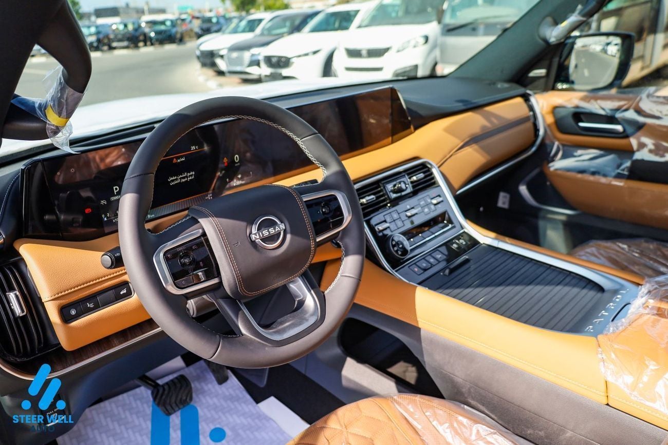 نيسان باترول LE Platinum 3.5L V6 | AWD | 9-Speed AT | 8-Seater Luxury SUV | Tan Interior | Export Only