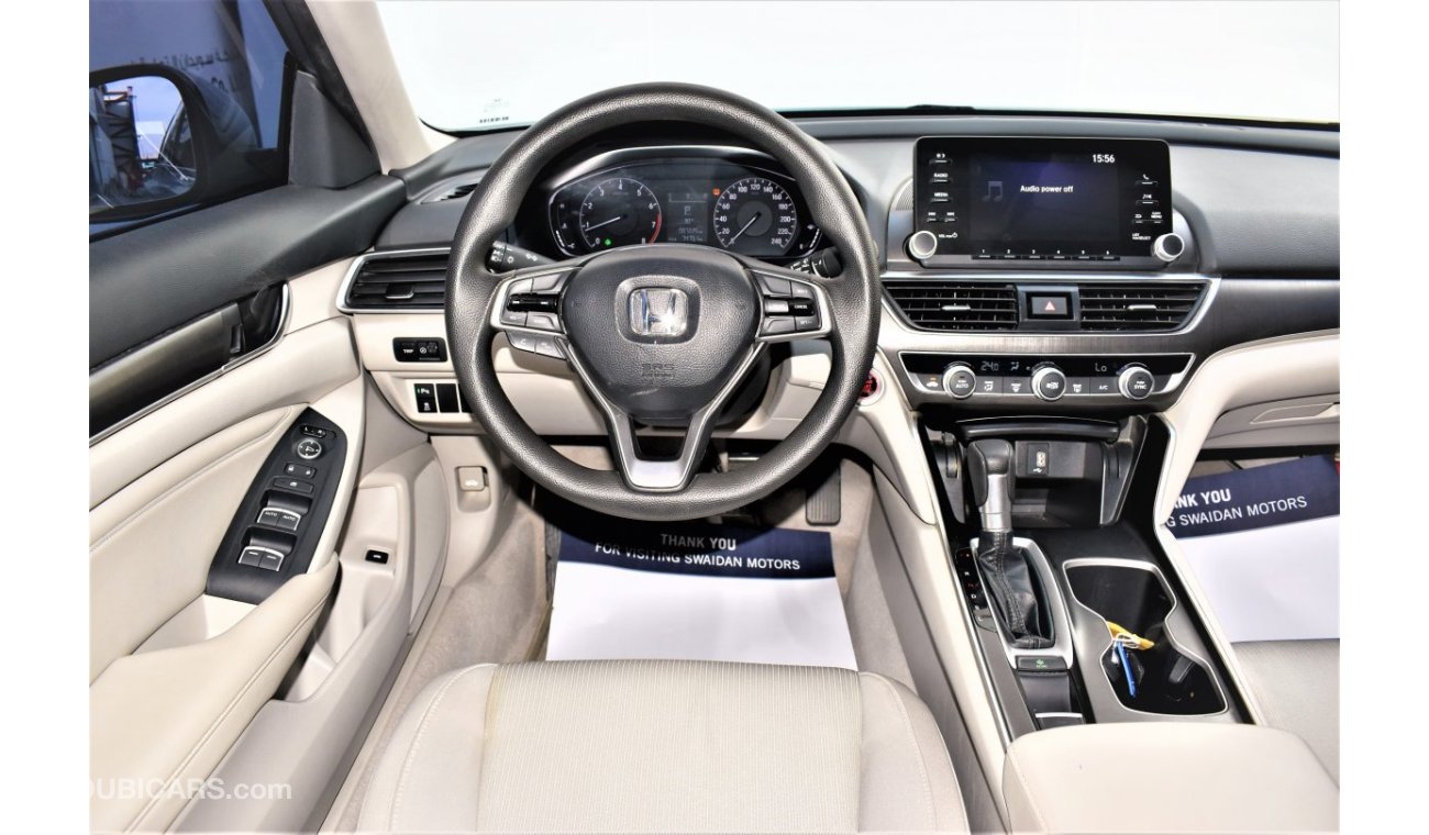 Honda Accord AED 1664 PM | 1.5L LX GCC DEALER WARRANTY