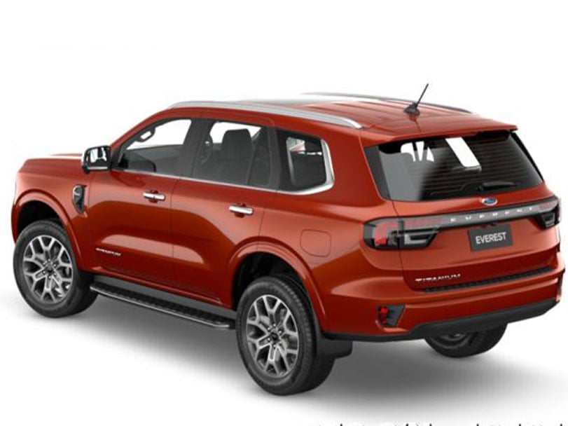 Ford Everest exterior - Rear Right Angled