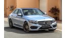 مرسيدس بنز C200 AMG 2018 GCC under Dealer Warranty with Zero Downpayment.