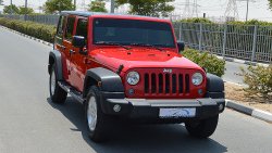 Jeep Wrangler Unlimited Sport, 3.6L-V6 4X4, GCC Specs with Warranty and Service until Nov 2021 or 100,000km