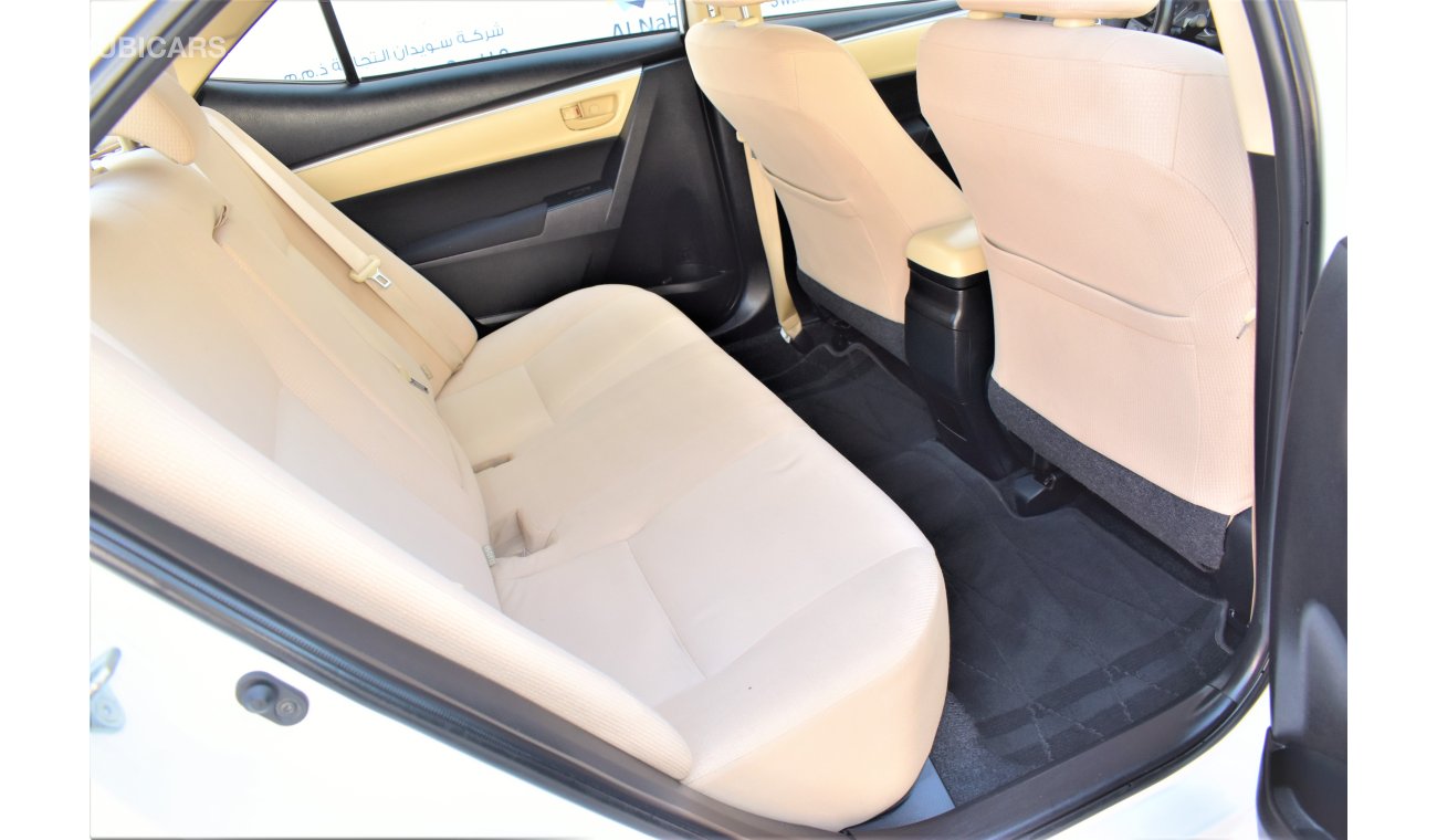Toyota Corolla AED 1076 PM | 1.6L SE GCC DEALER WARRANTY