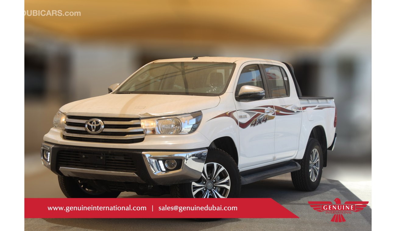 تويوتا هيلوكس 2.4L DC 4X4 MT ,with steel bumber, full option 2019