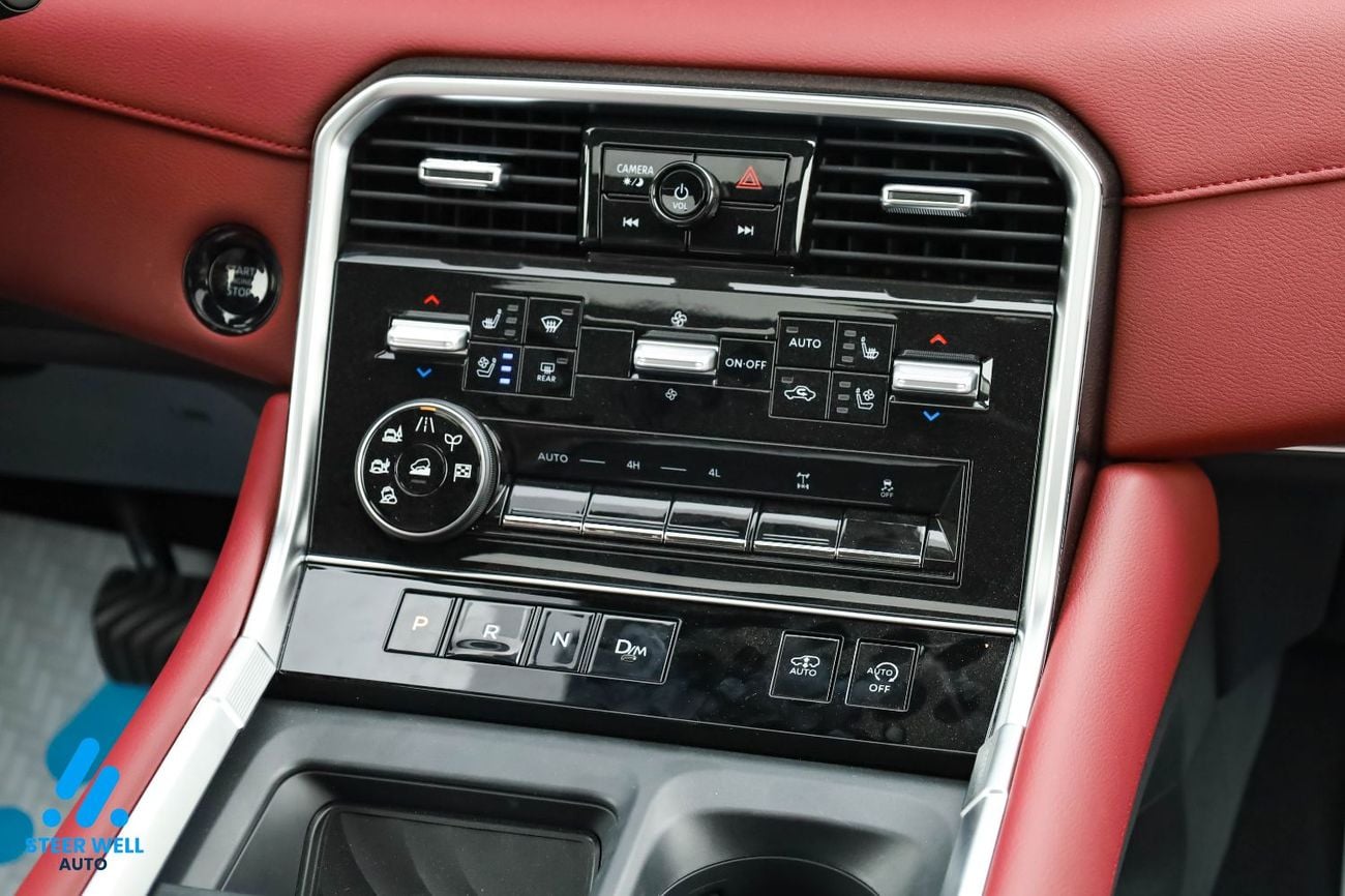 Nissan Patrol 2026 LE Platinum | GCC | 3.5L V6 | AWD | 9AT | Red Interior | Height Control