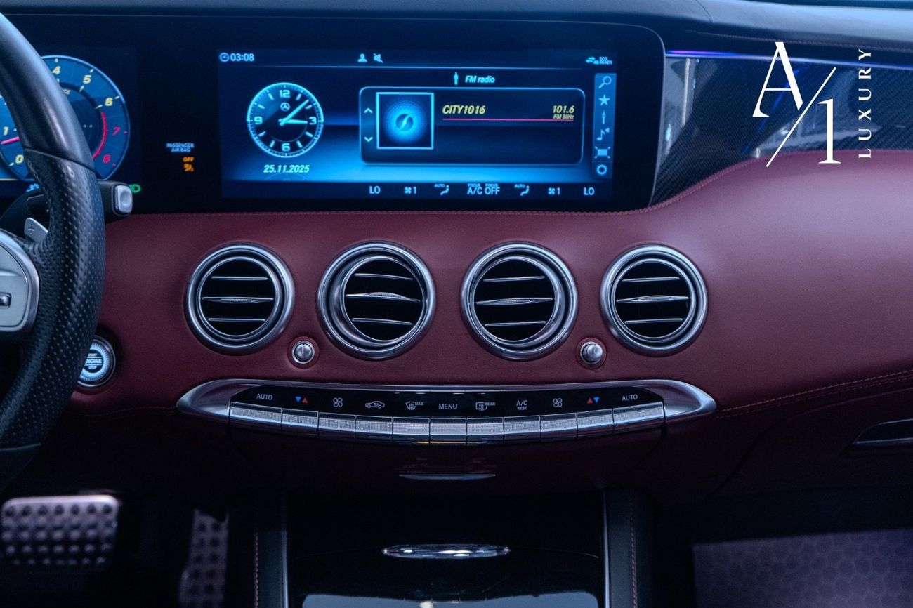 مرسيدس بنز S 560 كوبيه 2018 Mercedes Benz S560 Convertible V8, Service History, Fully Loaded, Excellent Condition, GCC Spec