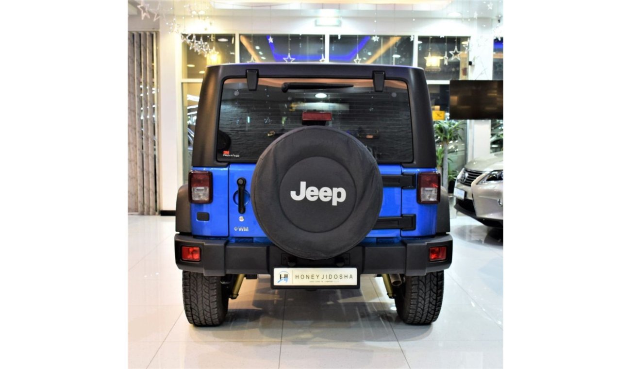 Jeep Wrangler ORIGINAL PAINT ( صبغ وكاله ) Jeep Wrangler Unlimited Sport 2016 Model!! in Blue Color! GCC Specs