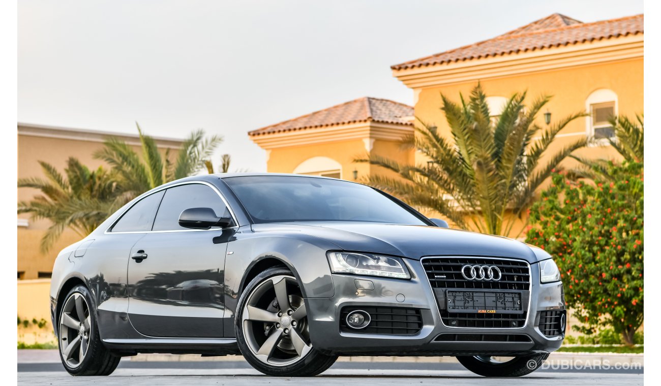 Audi A5 3.2L V6 S-Line  - 2013 - Under Warranty - AED 1,253 per month - 0% Downpayment