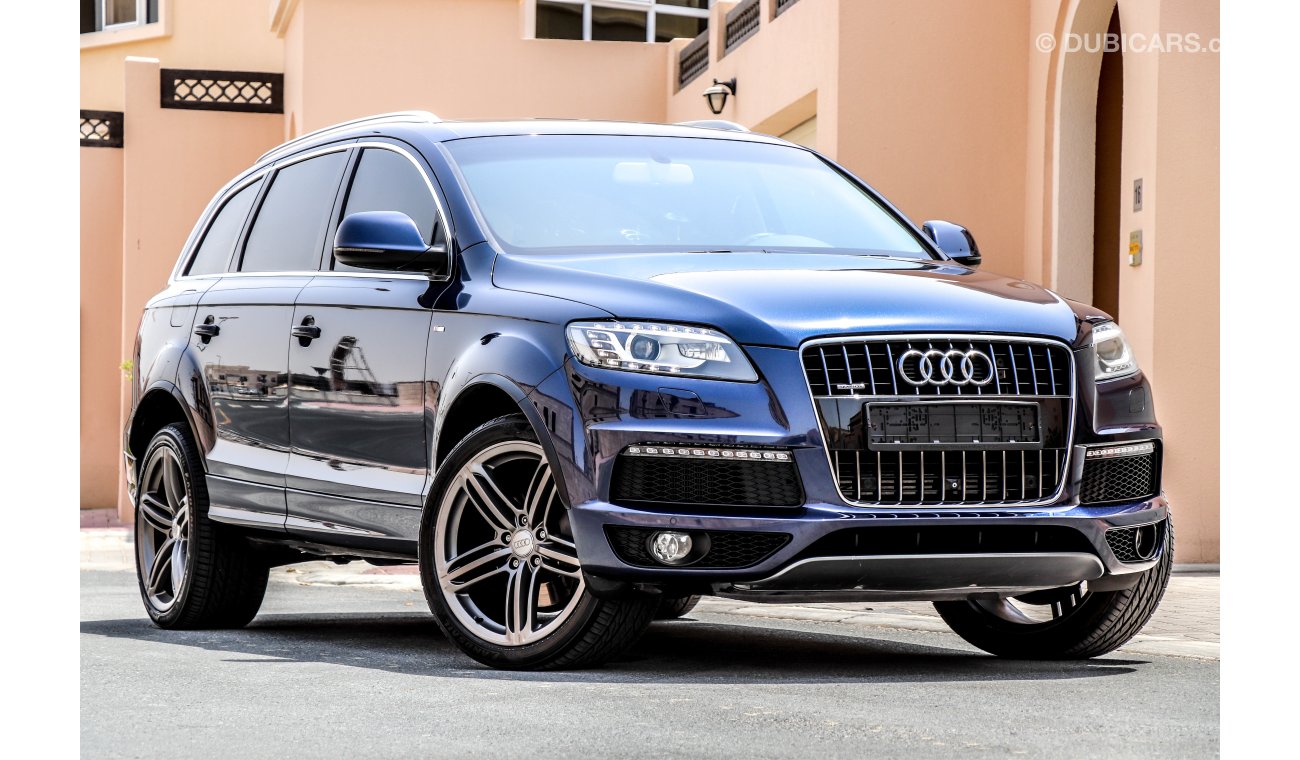 Audi Q7 3L Supercharged 2016 GCC under Warranty with Zero Down-Payment.