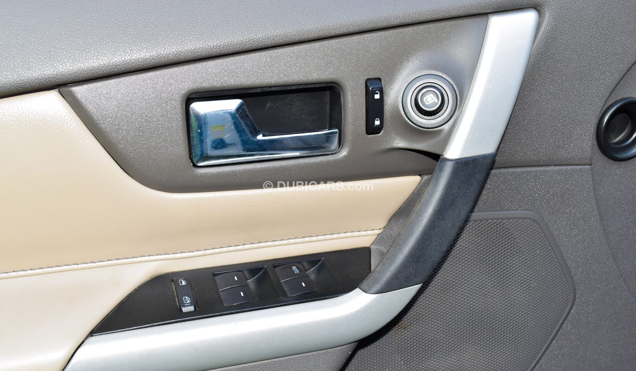 Ford Edge Imported 2013, white color inside Beige No. 2, sensors, alloy wheels and rear spoiler stabilizer, in