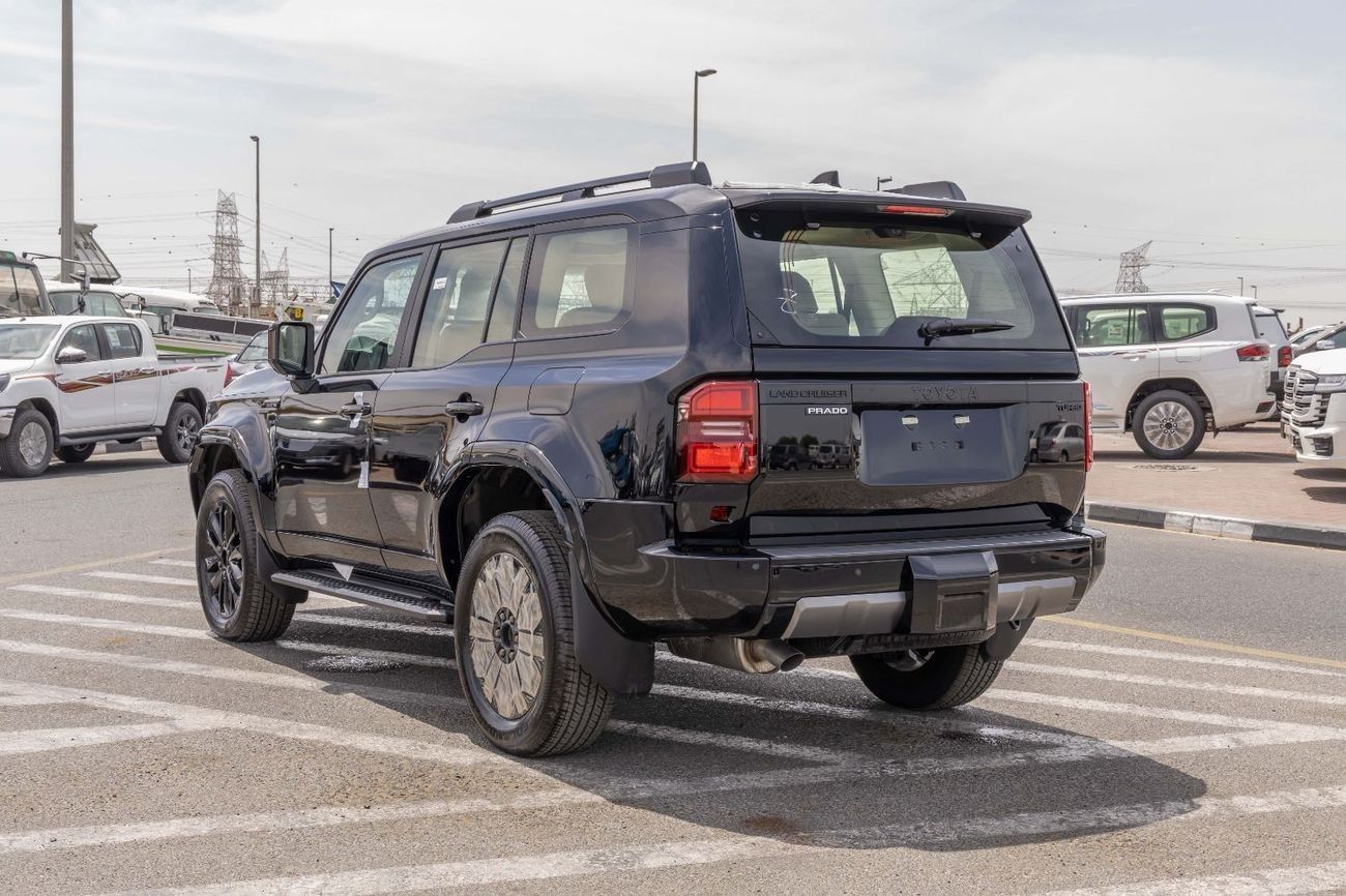 تويوتا برادو Toyota Prado VX-3 Petrol 2.4L 4WD - Black - 2025 (Export)