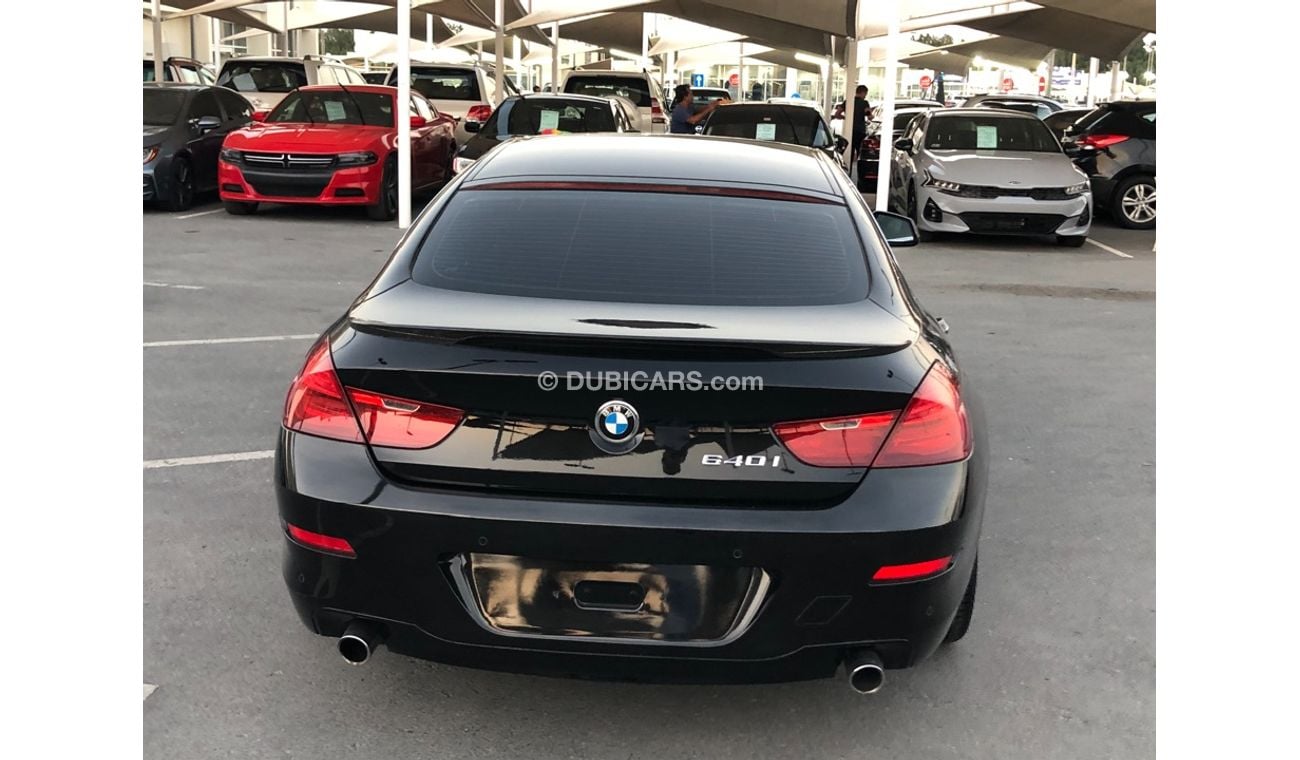 BMW 640i BMW640 MODEL 2015 GCC car perfect condition full option low mileage panoramic roof leather seats nav