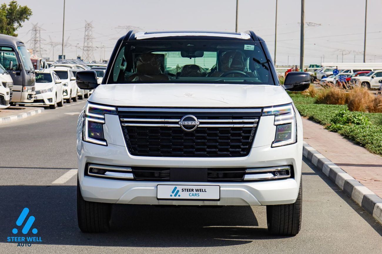 نيسان باترول LE Platinum | Twin-Turbo AWD | 9AT | Dual-Tone  | Tan Interior | Height-Control | Export Only
