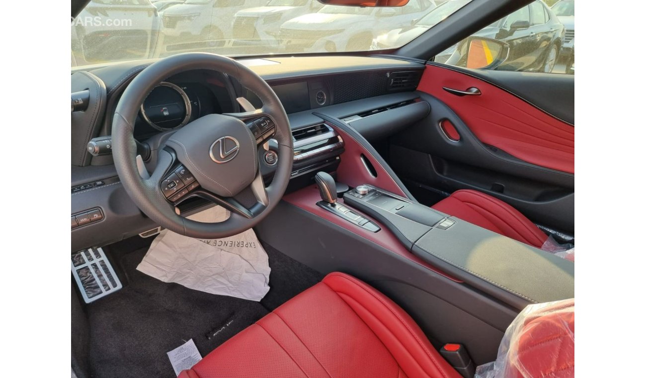 Lexus LC500 Lexus LC 500 5.0L, Convertible, RWD, Gasoline, White inside Red, Model 2021