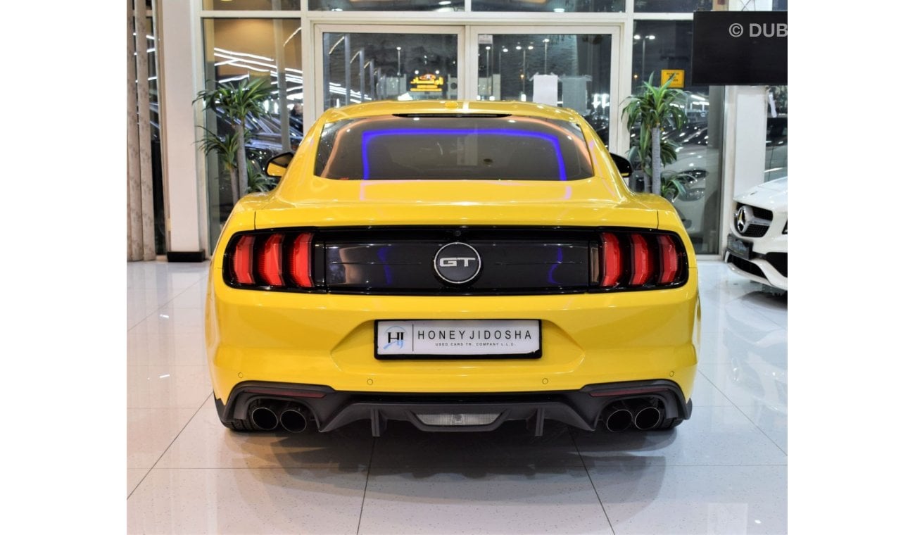 Ford Mustang EXCELLENT DEAL for our Ford Mustang 5.0 GT 2018 Model!! in Yellow Color! GCC Specs