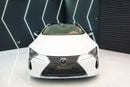 لكزس LC 500 Mark Levinson Audio, Ultra White, Tan Interior, 471 HP V8, GCC Specs!!