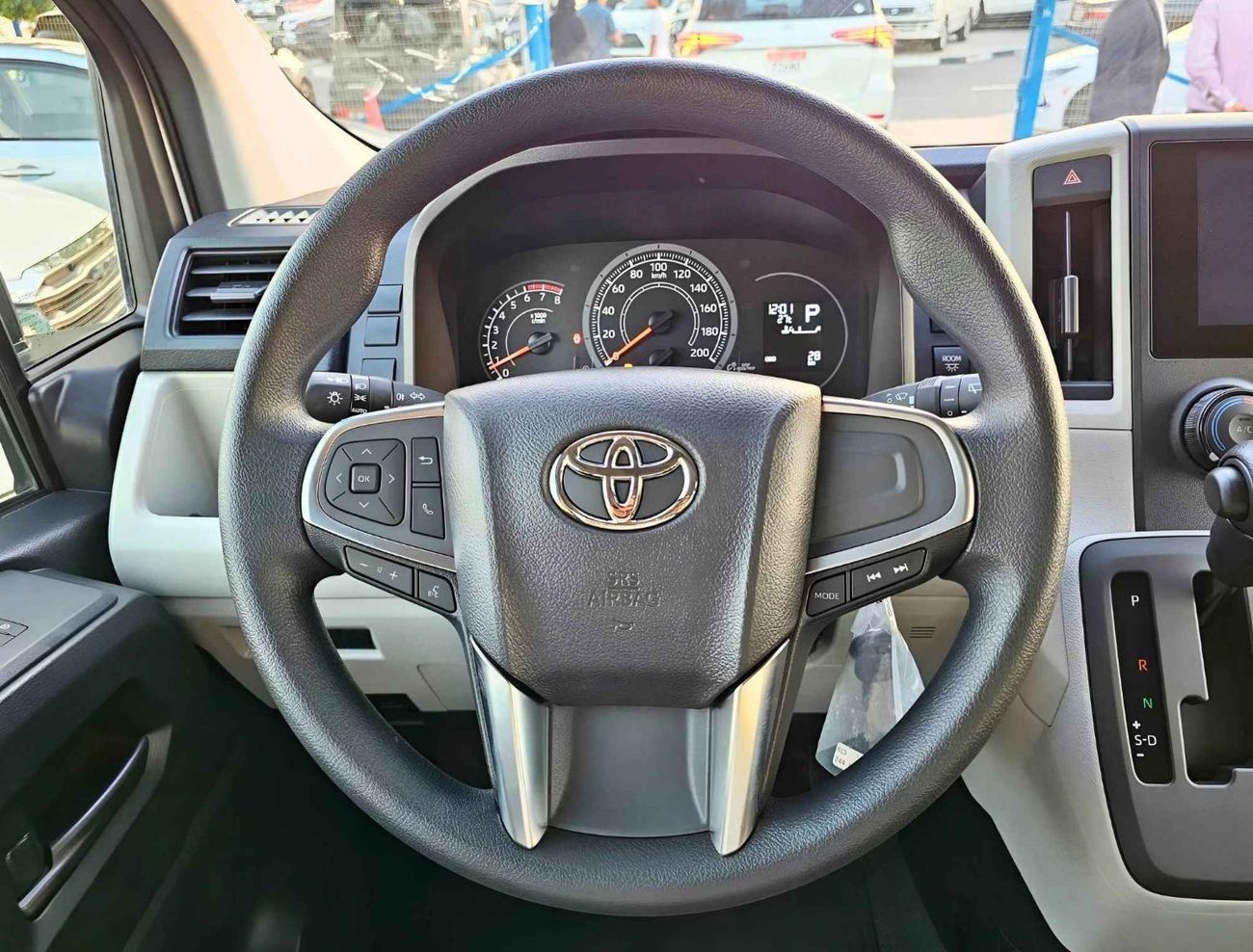 Toyota Hiace HIGHROOF NEW SHAPE/13 SEATER A/T / REAR CAMERA/ 3.5L PETROL/CODE#HPHRAB