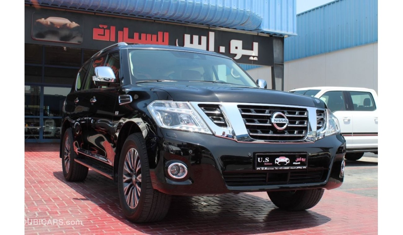 نيسان باترول LE PLATINUM FULLY LOADED 2019 GCC SINGLE OWNER WITH AGENCY SERVICE IN MINT CONDITION