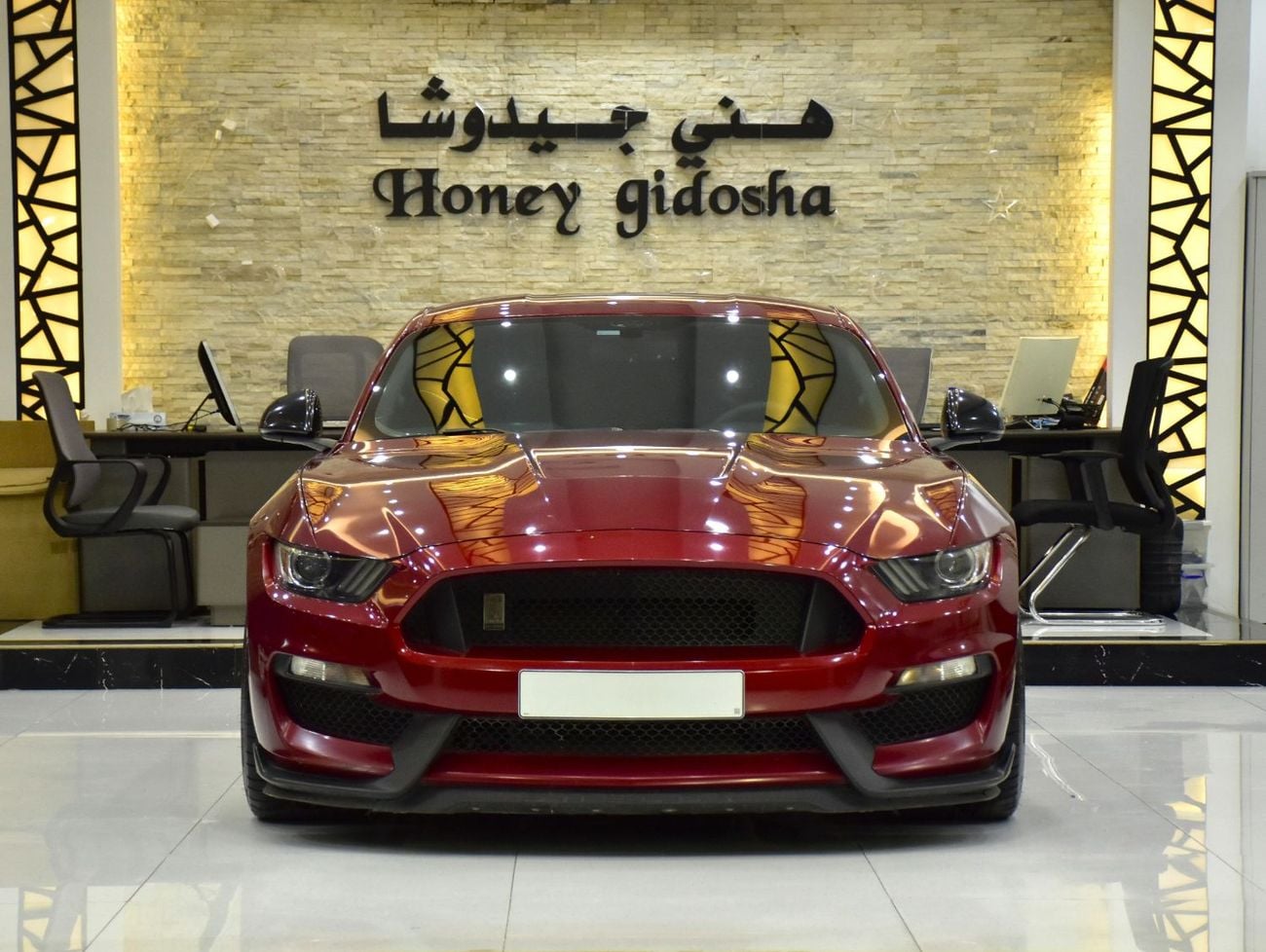 Ford Mustang EXCELLENT DEAL for our Ford Mustang SHELBY GT350 ( 2017 Model ) in Red Color GCC Specs