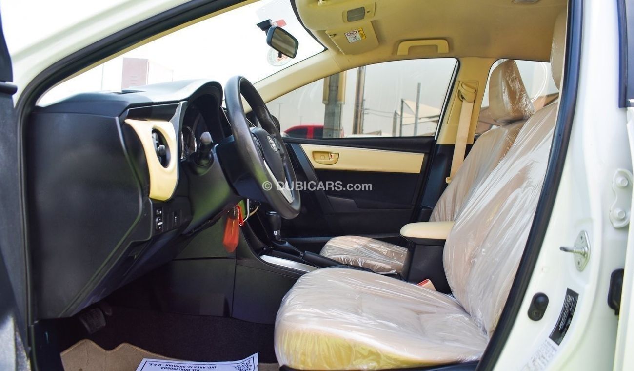 Toyota Corolla GLI Pre-owned Toyota Corolla for sale in Sharjah. White 2019 model, available at Rebou Najd Used Car