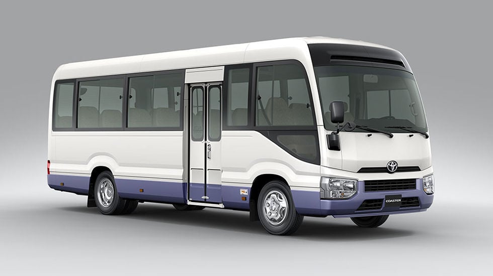 Toyota Coaster exterior - Front Right Angled