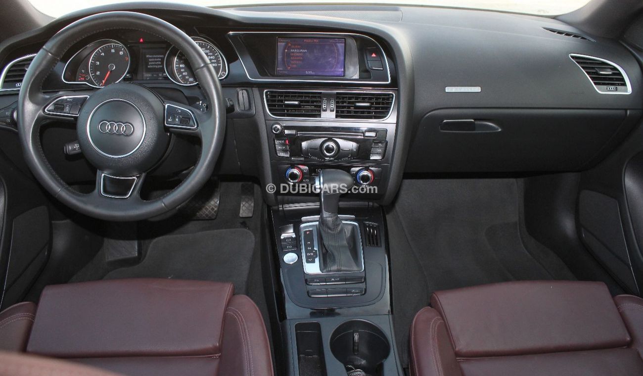 أودي A5 45 TFSI quattro S-لاين (سبورت بلس) أودي 2015 خليجي بحالة الوكالة بدون صبغ بدون حوادث فل أوبشن