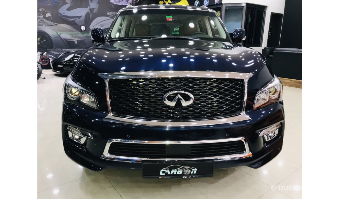 إنفينيتي QX80 - 5.6L V8 - 2017 - GCC - UNDER WARRANTY + FREE SERVICE - ( 2,890 AED PER MONTH )