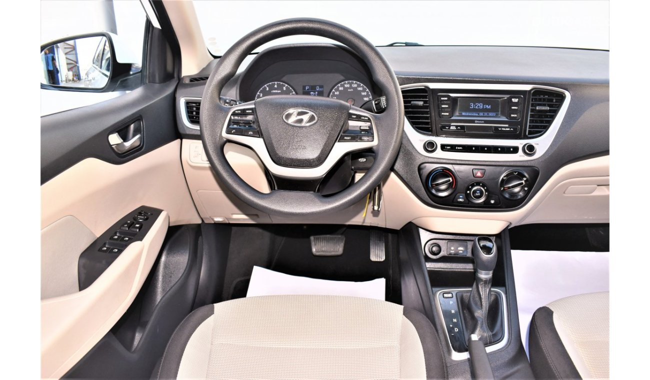 Hyundai Accent AED 1037 PM | 1.6L GL BASE GCC WARRANTY