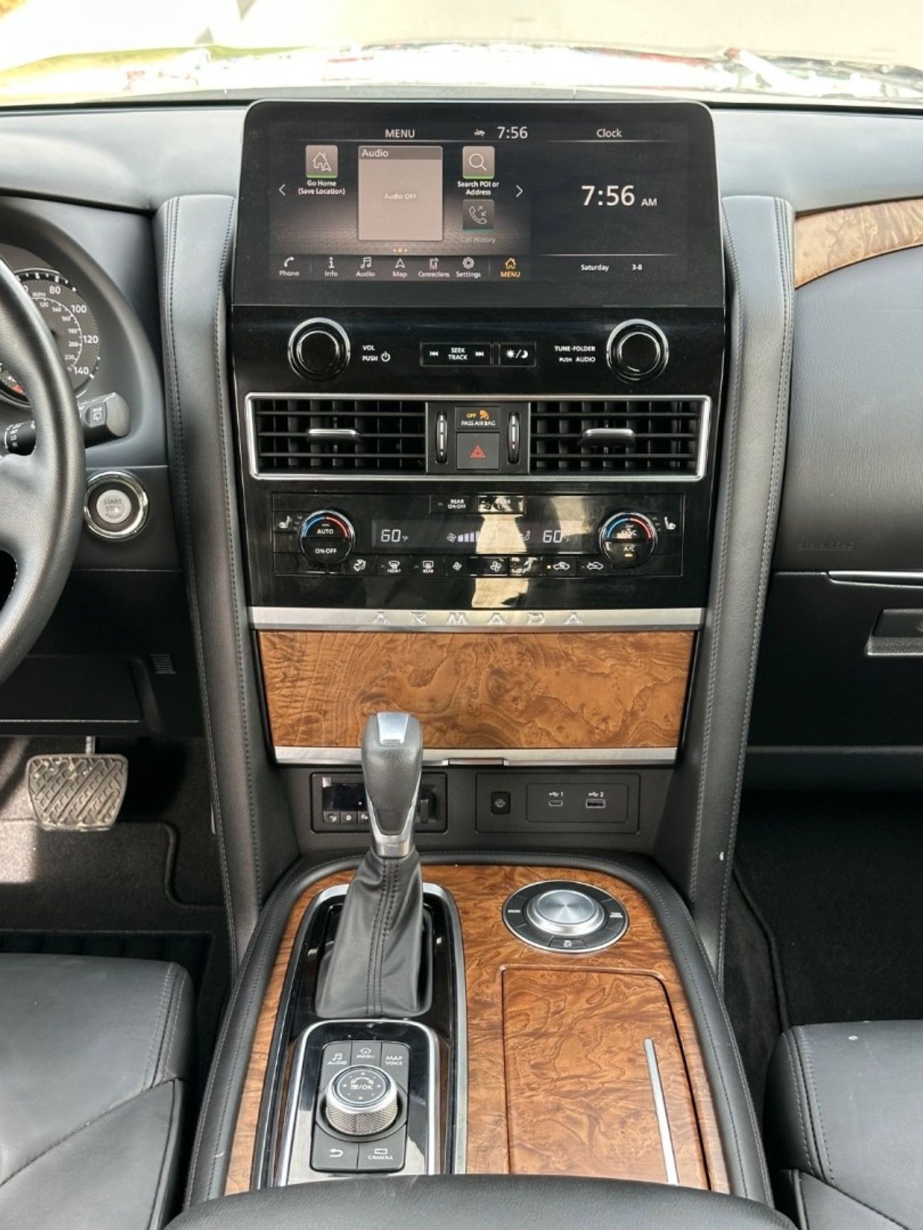 نيسان أرمادا SL 360 camera, sunroof perfect condition Full Option