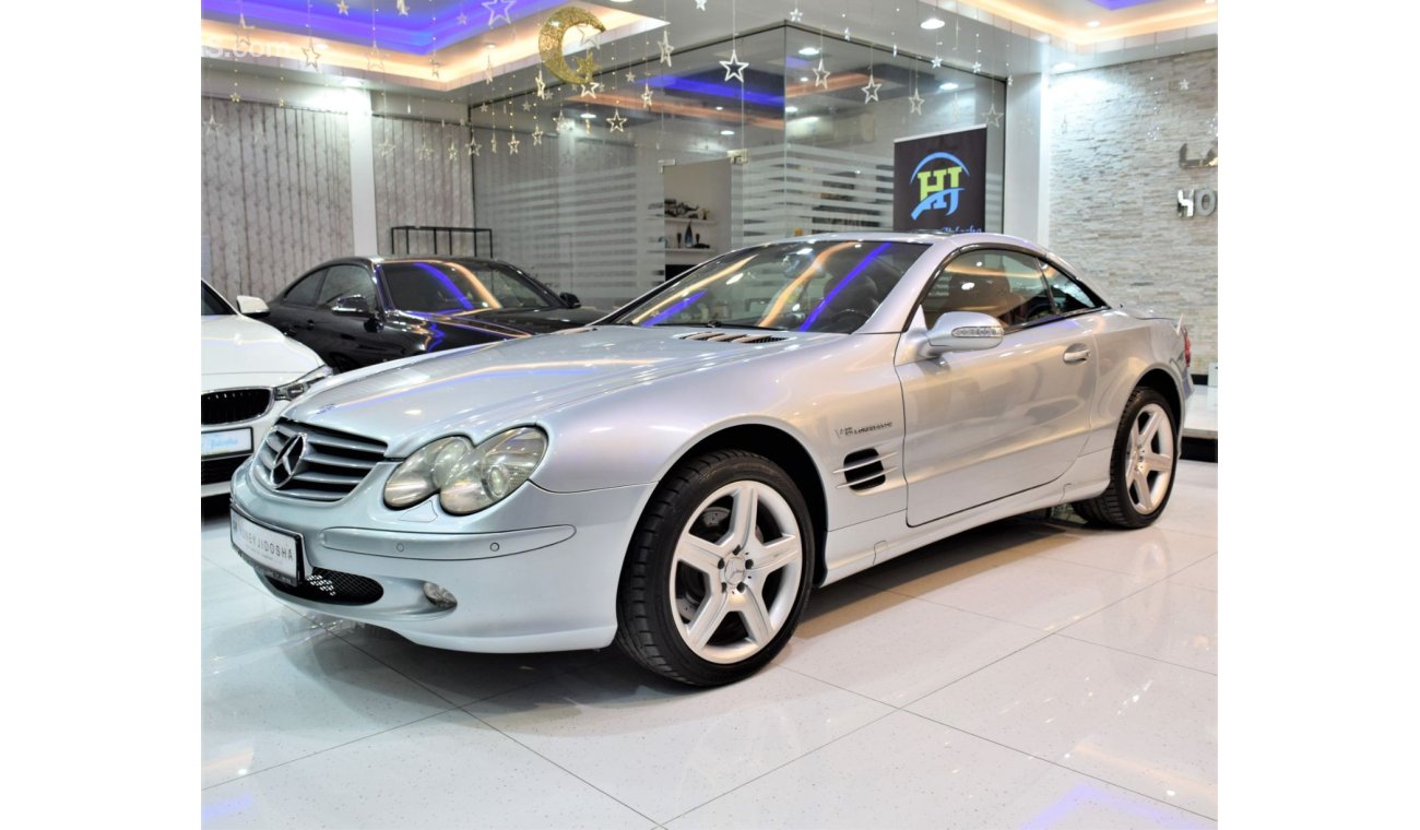مرسيدس بنز SL 500 Mercedes Benz SL500 KOMPRESSOR 2004 Model!! in Silver Color! GCC Specs
