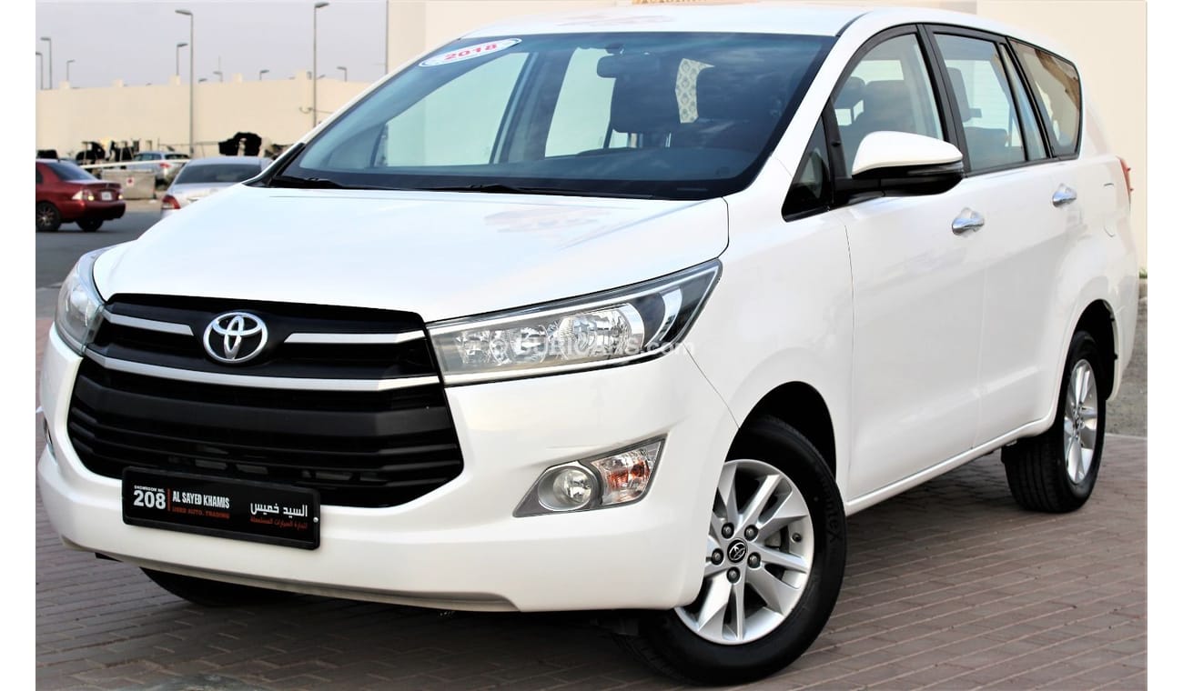 Toyota Innova Toyota Innova 2018 GCC in excellent condition without accidents, very clean from inside and outside