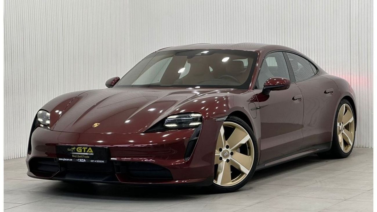 بورش تايكان 2021 Porsche Taycan Turbo, Jan 2027 Porsche Warranty, 2028 Battery Warranty, GCC