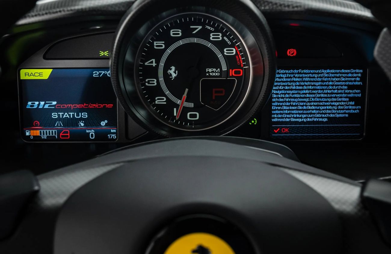 Ferrari 812 Competizione 6.5L V-12 Naturally Aspirated Engine