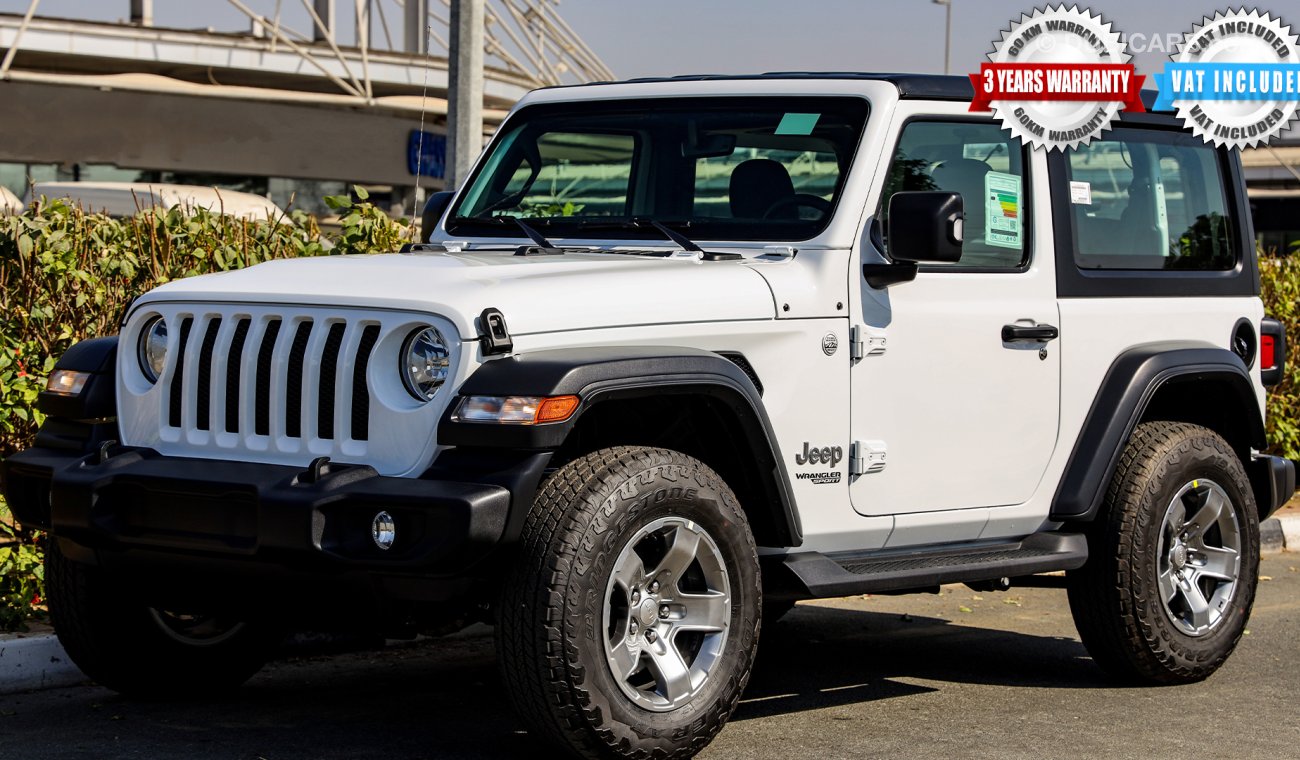 Jeep Wrangler 2021 2DOOR SPORT V6 3.6L W/ 3 Yrs or 60K km Warranty @ Trading Enterprises