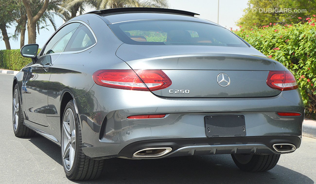 Mercedes-Benz C 250 Coupé AMG, 2.0L, 4cyl Turbo, GCC Specs with 2 Years Unlimited Mileage Warranty
