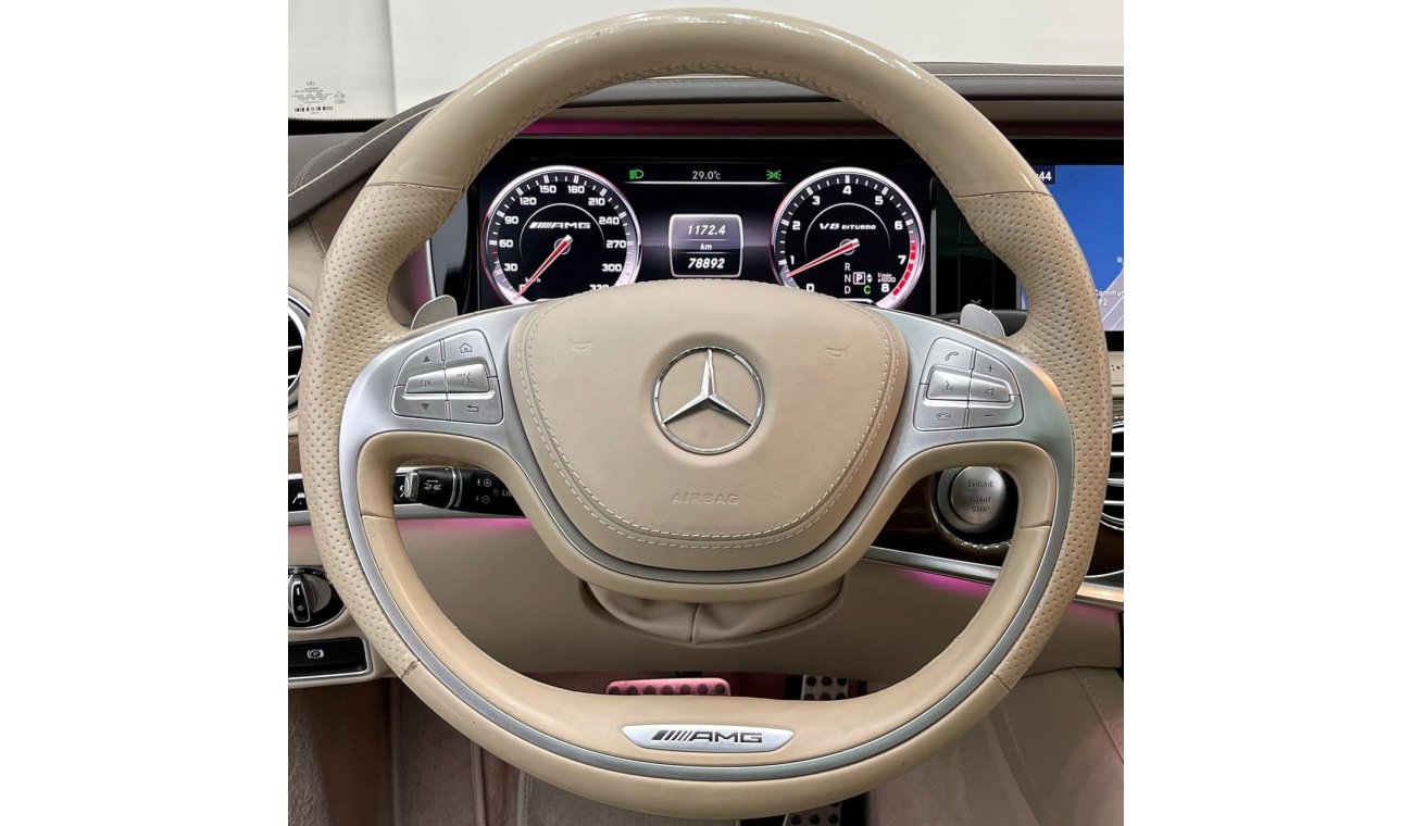 مرسيدس بنز S 63 AMG 2014 Mercedes S 63 AMG 4Matic, Full Service History, Warranty, GCC